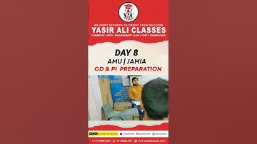 Day-8 AMU | JMI  GD & PI Preparation | Yasir Ali Classes