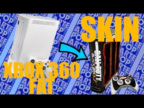 Xbox 360 Fat Skin - Preto Fosco Mate - Pop Arte Skins