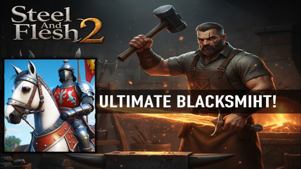 How to become a best blacksmith | steel & flesh 2 tutorial video for beginners 👑