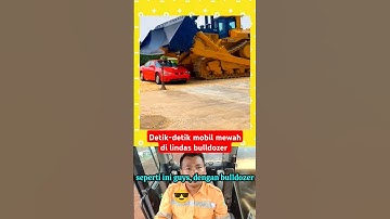 detik-detik mobil mewah di lindas bulldozer #videoalatberatyt #excavator #alatberat #shorts #short