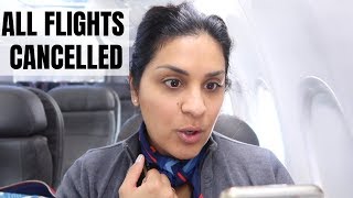 Flight Attendant Life - ALL FLIGHTS CANCELLED  |  VLOG 9, 2019