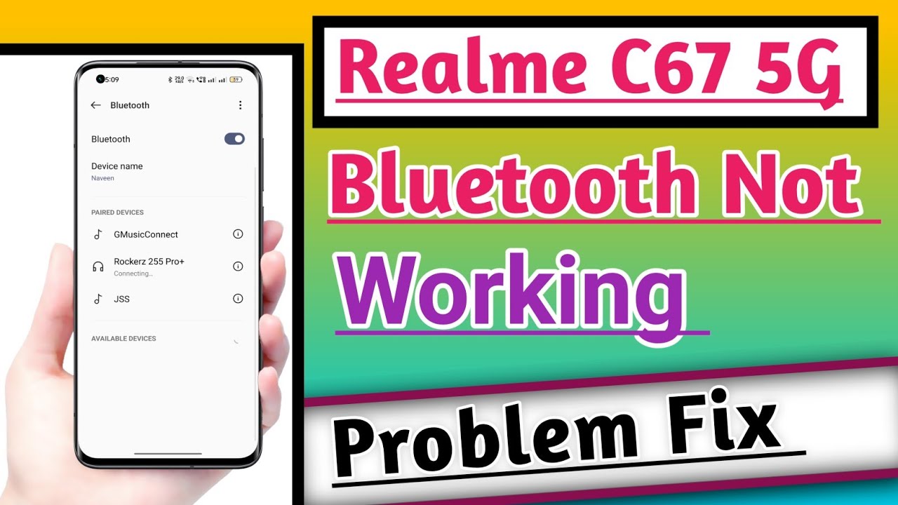 Realme C67 5G Bluetooth Not working Connecting Problem Solution Useful ...