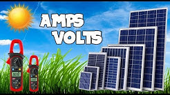 How to check amperes and voltages of solar panels || 300 Watts Solar Panel.