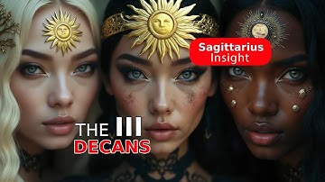 The 3 DECANS 🌛 of Sagittarius ♐️
