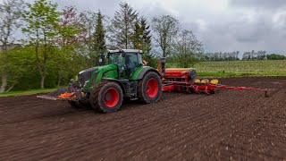 Tjele Maskinstation. Fendt 939-Väderstad Tempo 8F