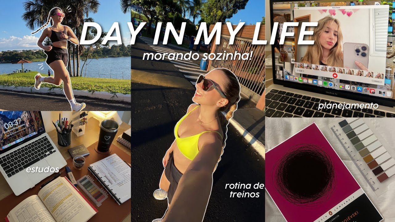 DAY IN MY LIFE | morando sozinha, rotina de treinos e corrida...