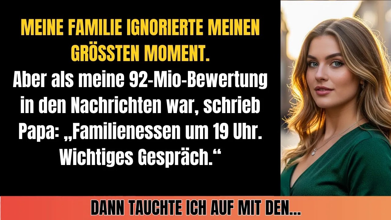 Familie ignorierte mich – bis mein Firmenwert in den Nachrichten war