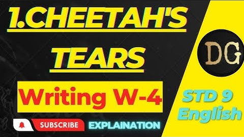 Std 9 | English | Unit 1 | Cheetah