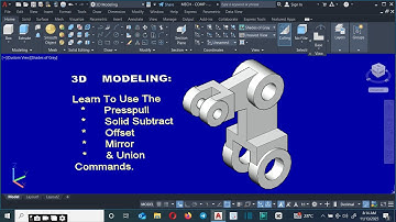 3D Tutorial (Mechanical Design): #Presspull #offset #Union