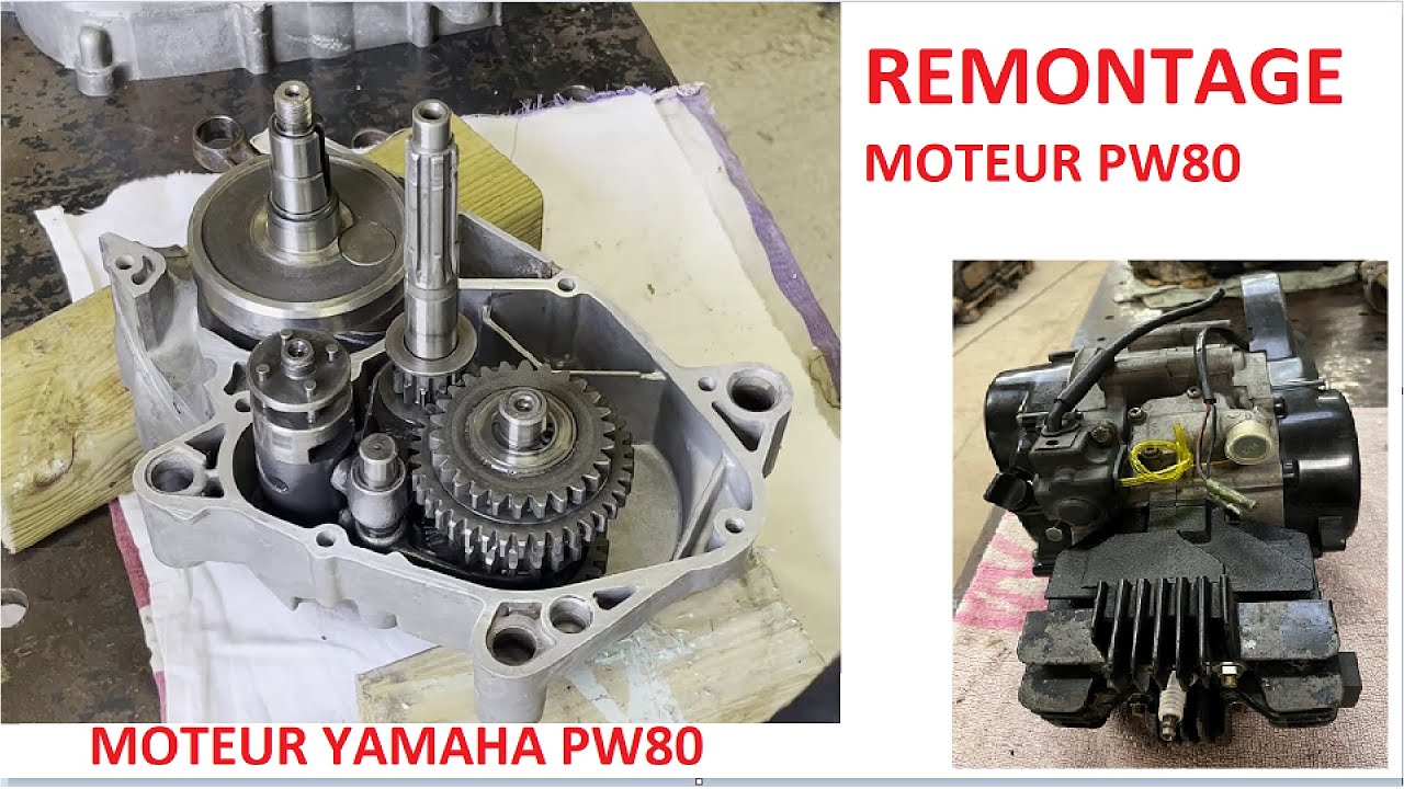 remontage moteur yamaha PW80 @Passion.mecanique