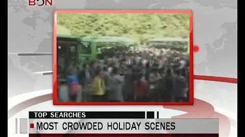 Most crowded scenic spots during National Holiday - China Take - Oct 2 ,2014 - BONTV China