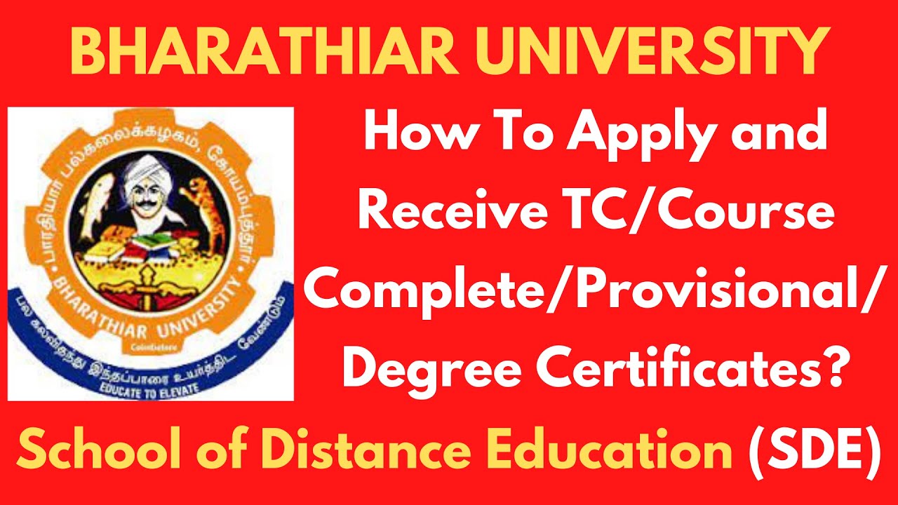 phd distance education in bharathiar university