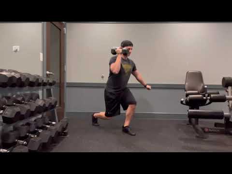 Single Arm Racked Split Squat