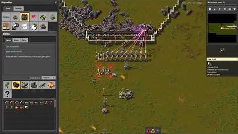 Factorio Threat detection construction robot packaging