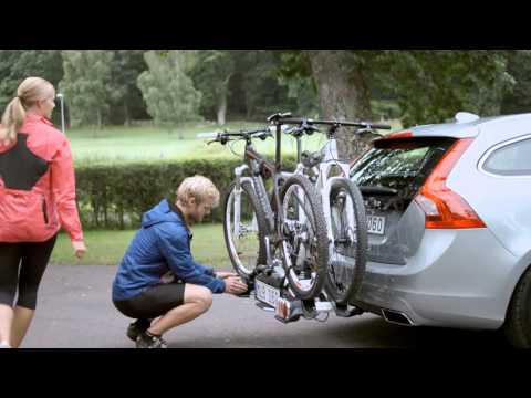 Volvo Accessories - Putting Bikes on the rear carrier
