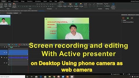 Screen recording with active presenter - free video making software - venkipedia