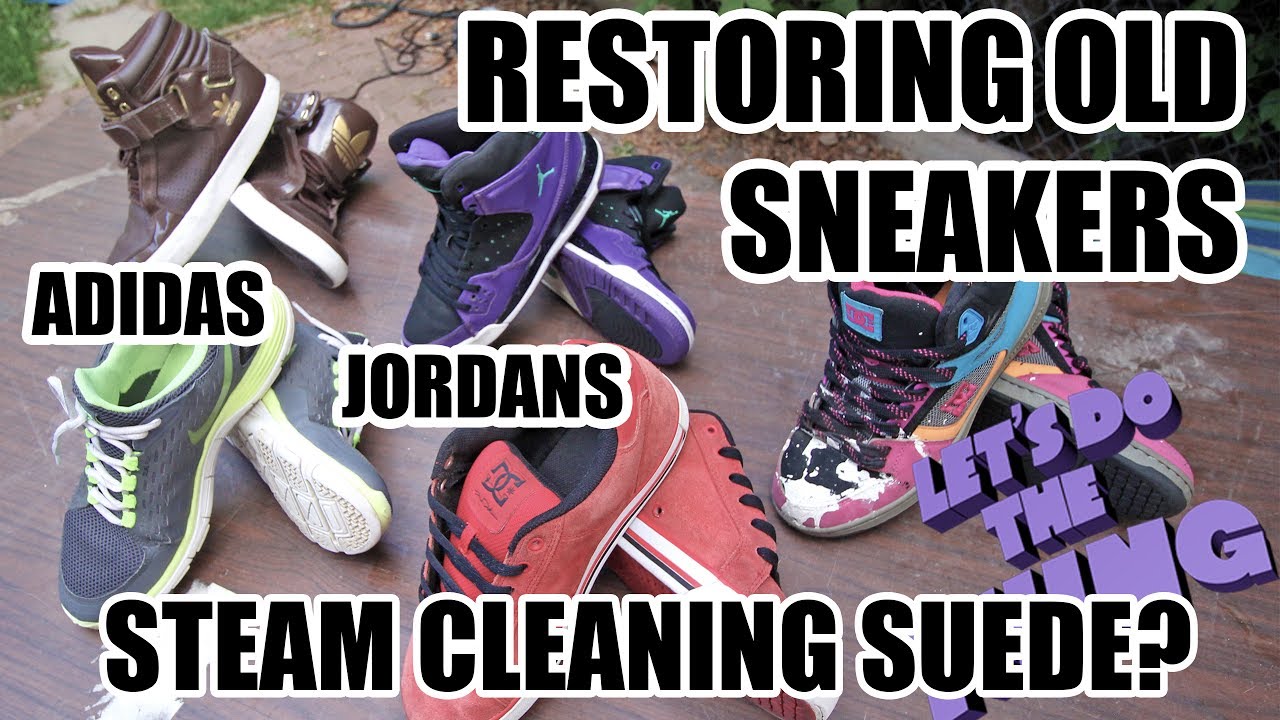 Restoring Shoes From The Dumpster Air Jordans Adidas Suede Sneakers