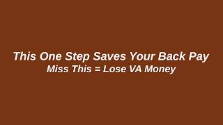 Why Intent to File Matters (VA Standard Explained)