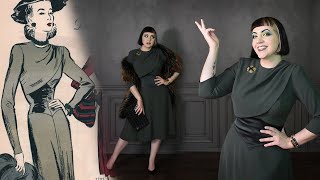 Peaked Waistline Dress // My Version of Butterick 2804