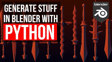 Generate Stuff In Blender With Python