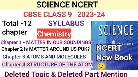 class 9 science syllabus 2023-24| cbse class 9 science syllabus 2023-24 |class 9 science ncert cbse