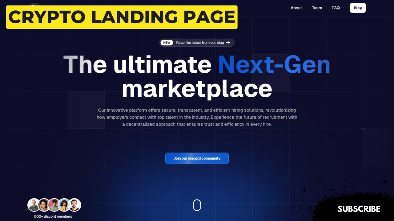 Crypto Landing Page