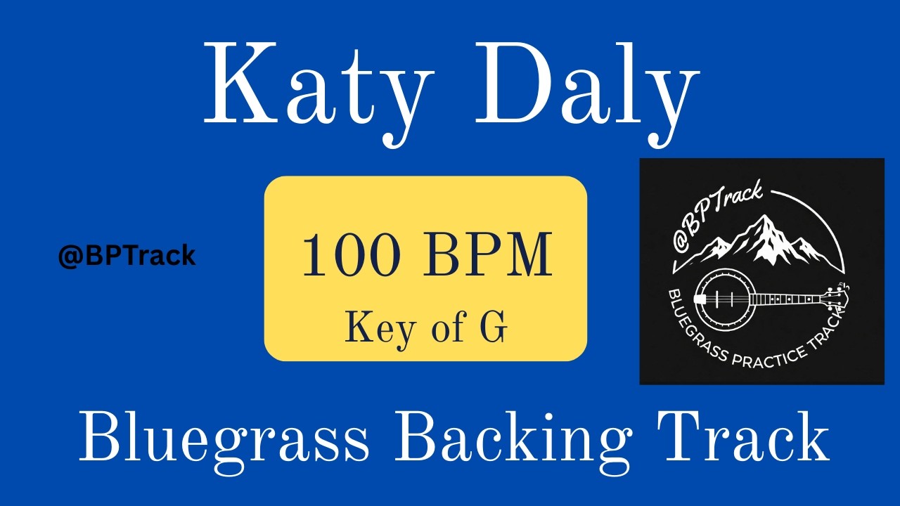 Katy Daly 100 BPM Key of G Bluegrass Backing Track - YouTube