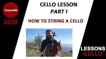 How to String a Cello [Cello Lesson 1]