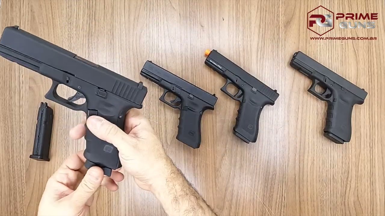 Pistola Airgun Glock 17 Gen4 Co2 4,5mm Blowback Metal Kit | Prime Guns