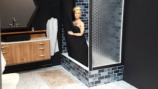 How to make a MODERN Doll Bathroom