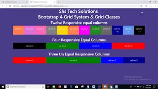 Bootstrap 4 Tutorials - 03 | Bootstrap 4 Grid System | Bootstrap 4 Grid Classes