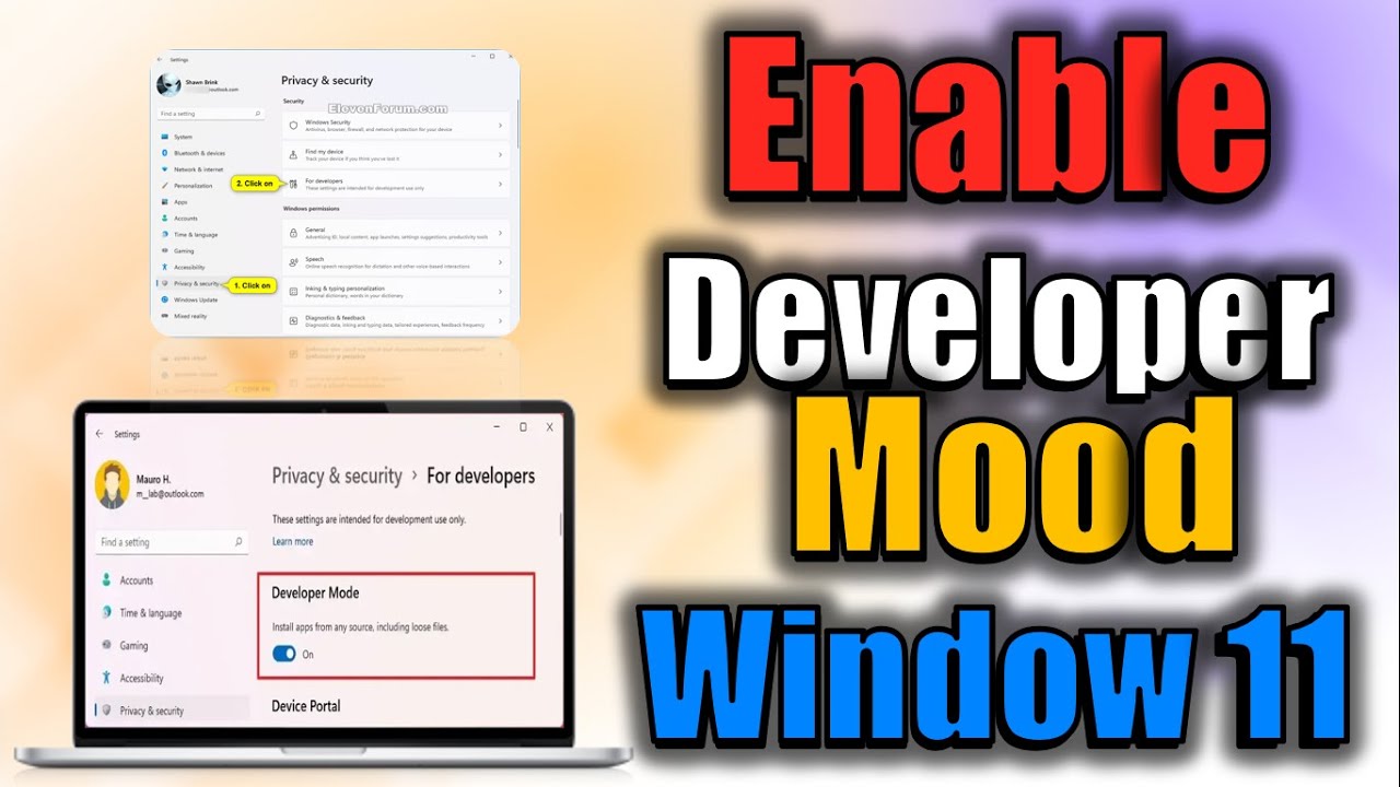 How to enable Developer mode on window 11 - YouTube
