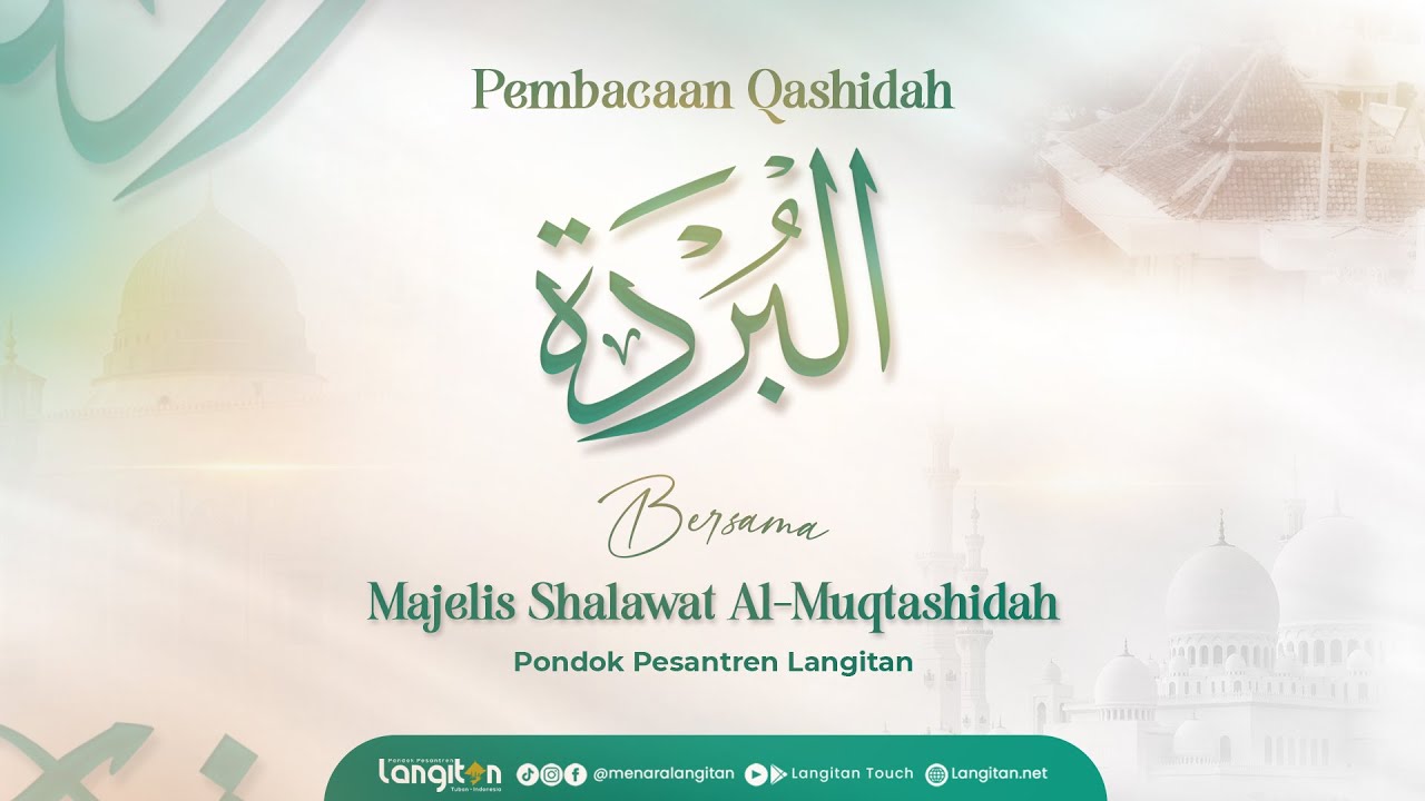 🔴 Live Pembacaan Qashidah Burdah | Pondok Pesantren Langitan