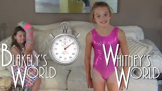 60 Second Leotard Challenge Whitney And Blakely