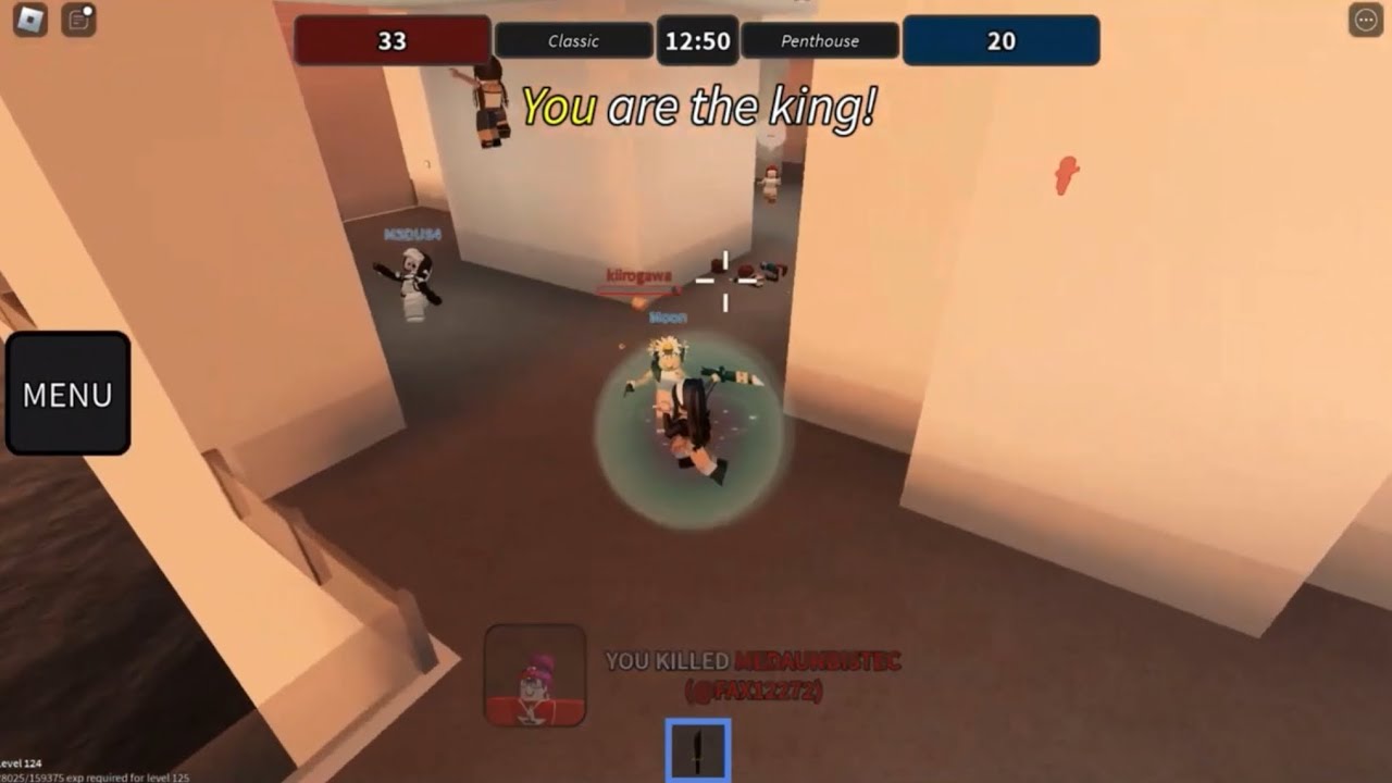 115 kills in penthouse | Murderers vs. Sheriffs gameplay (murd)