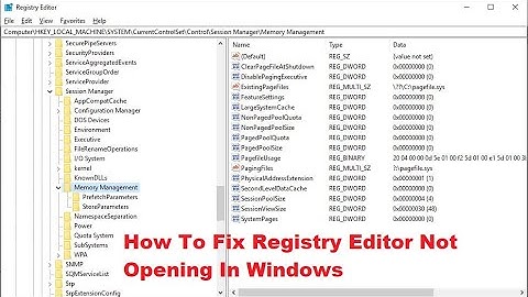 How To Fix Registry Editor Not Opening In Windows