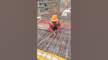 Pour strip rebar work #shorts #construction #building #civilengineering