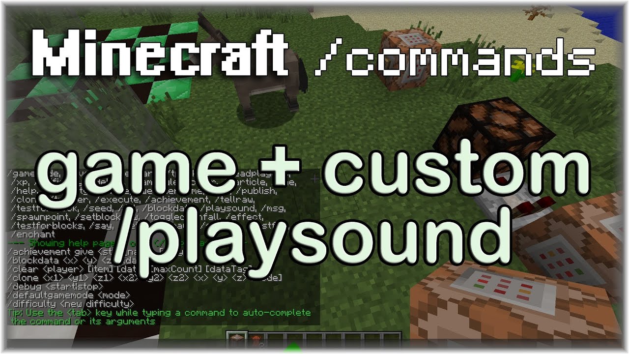 minecraft sound effects command