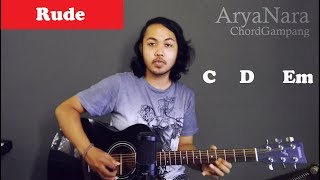 Chord Gampang (Rude - MAGIC!) by Arya Nara (Tutorial Gitar) Untuk Pemula chords