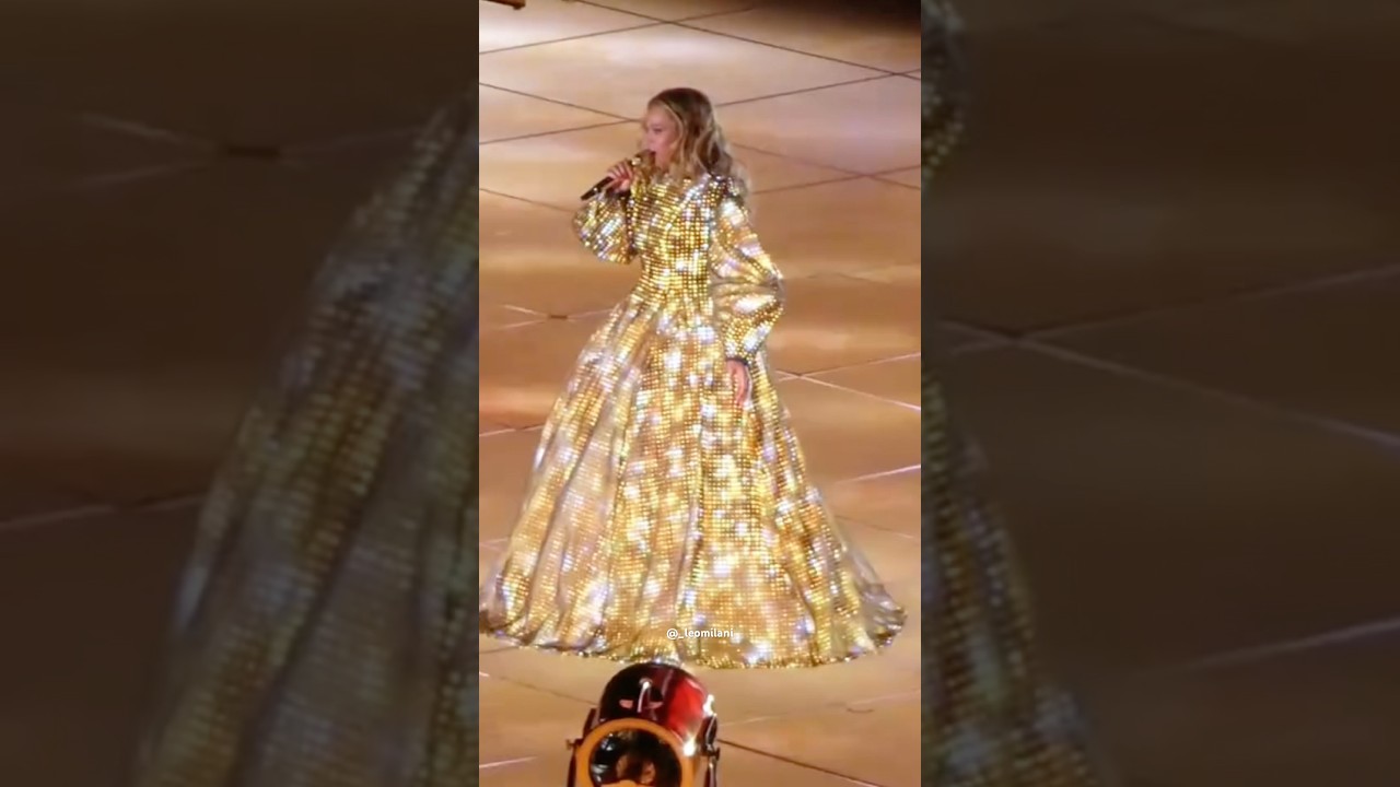 AMAZING DRESS! Beyonce showing off her vocals during her performance of “DAUGHTER” 