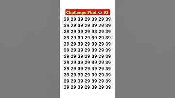 Brain Teaser: Challenge yourself to spot 93 in just 5 seconds!