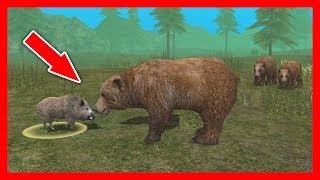 СИМУЛЯТОР МЕДВЕДЯ #2 ОХОТИТСЯ ЛОСЬ ДИКАЯ ПРИРОДА в Bear Simulator