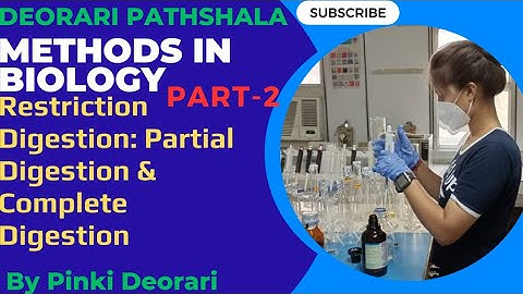 Restriction Digestion | Partial & Complete Digestion | CSIR NET | Methods in Biology (Part -2)