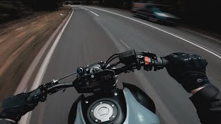 Testing the Quickshifter. | YAMAHA MT07 AKRAPOVIC + QUICKSHIFTER [4K]