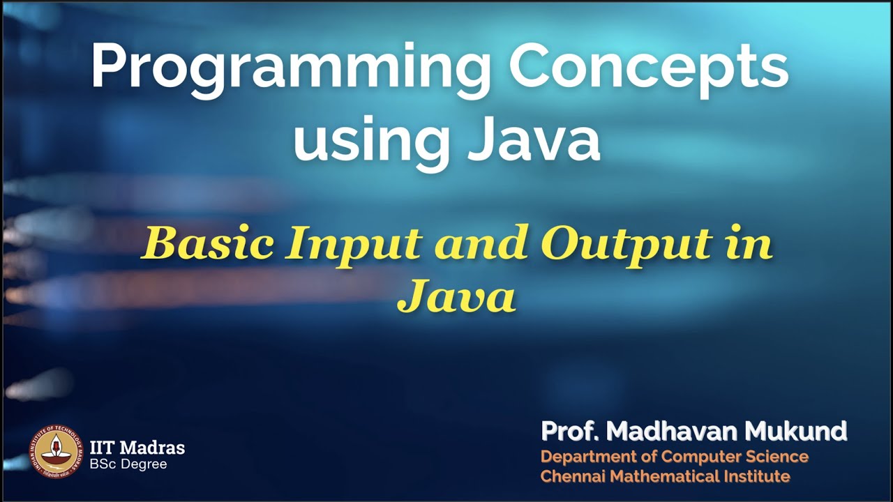 Basic Input and Output in Java - YouTube