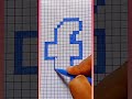 How To Draw Facebook Logo On Graph Paper 