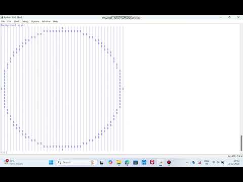How to print a hollow circle pattern in python without using Graphic libraries?
