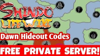 Private Server Codes, Shindo Life Wiki