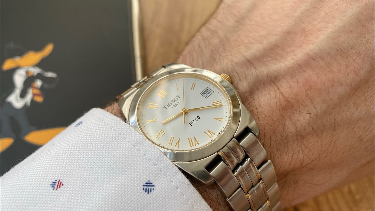 Swiss made watch Tissot PR50 Quartz - YouTube