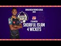 Shoriful islams 4 wickets against sylhet strikers   17th match  season 10  bpl 2024